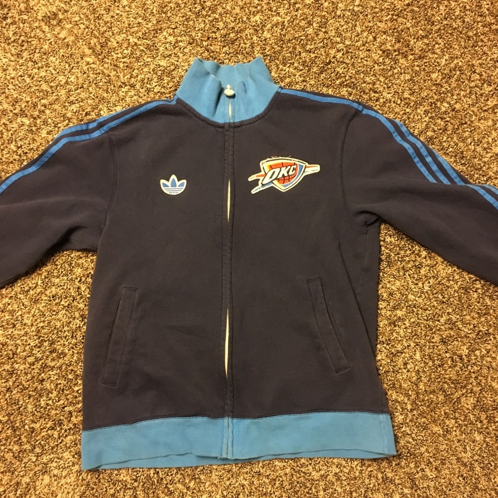 Adidas OKC zip up sweat shirt
